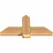 Ekena Millwork Eugene Smooth Timber Gable Bracket, Western Red Cedar, 36"W x 18"H x 3 1/2"D x 5 1/2"F, 12/12 Pitch GBW036X18X0406EUG00SWR - alternate 2